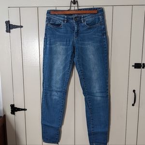 L.L.Bean Signature Denim Blue Jeans Mid Rise Skinny 4